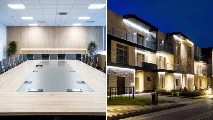 Differences Between Commercial & Residential Lighting
