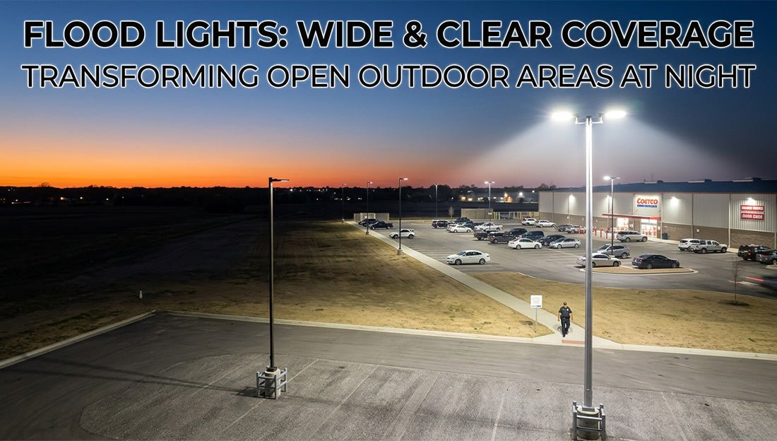 Flood Lights for Open Outdoor Areas for Wide and Clear Coverage - LEDMyPlace