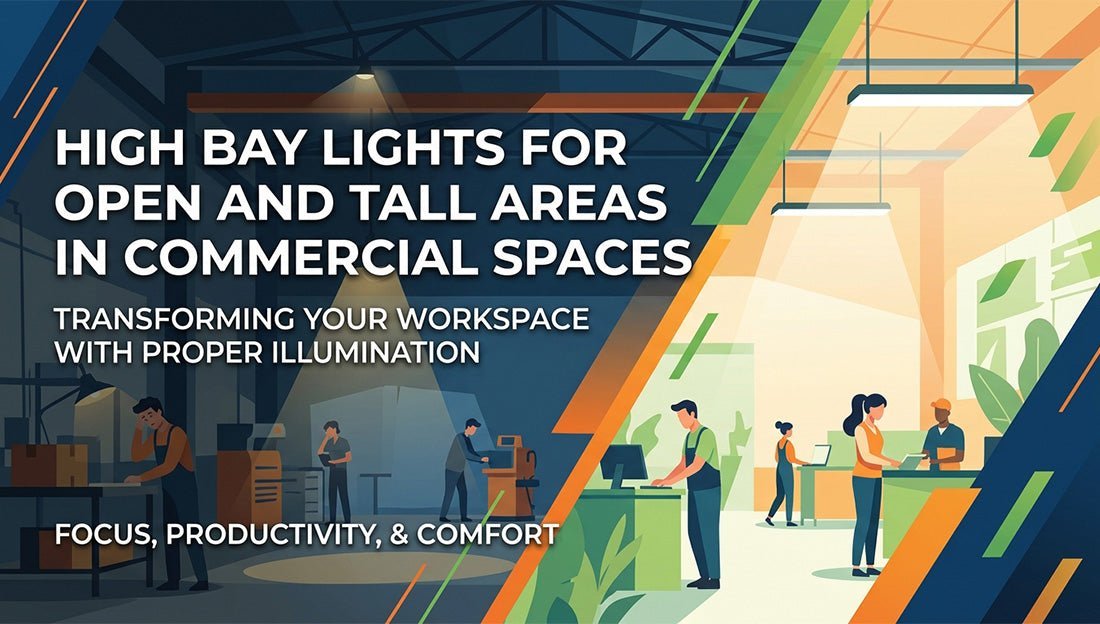 High Bay Lights for Open and Tall Areas in Commercial Spaces - LEDMyPlace