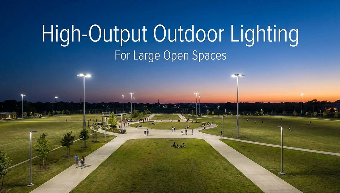 High-Output Outdoor Lighting for Large Open Spaces - LEDMyPlace