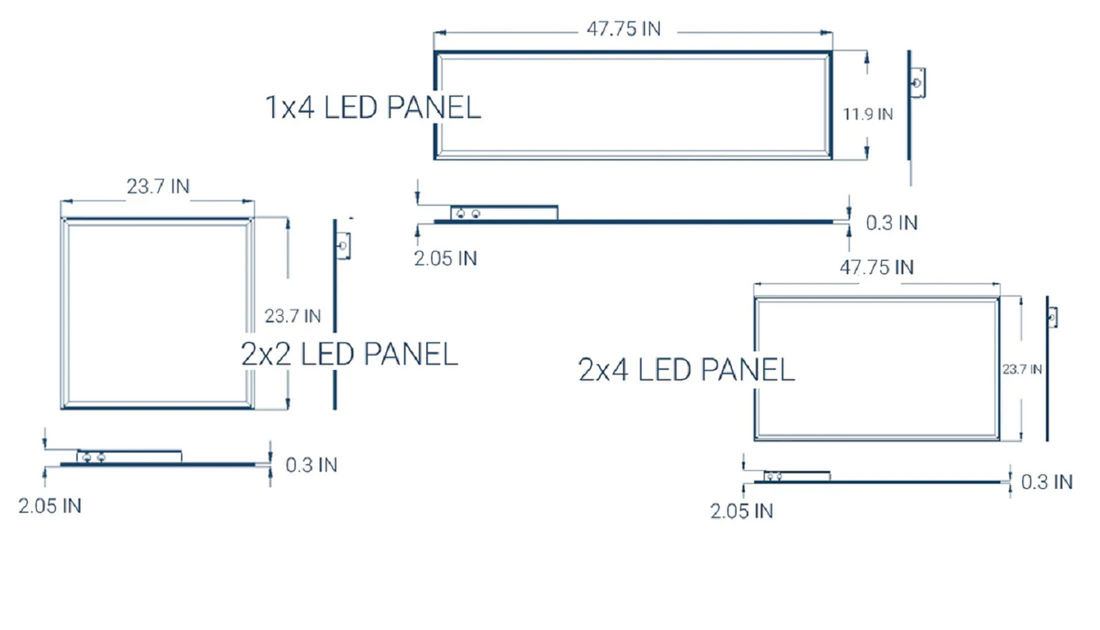 LED Panels (1x4, 2x4, 2x2) and Troffers installation guide