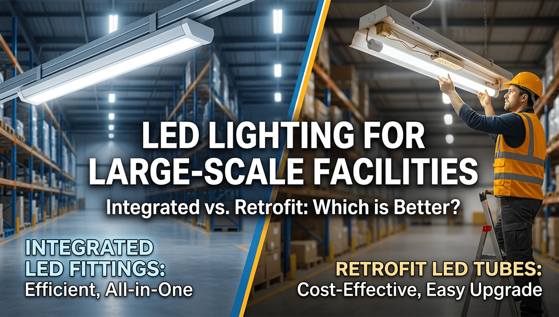 Integrated LED Tubes vs Retrofit Tubes: Which One Is Better for Large-Scale Installations? - LEDMyPlace