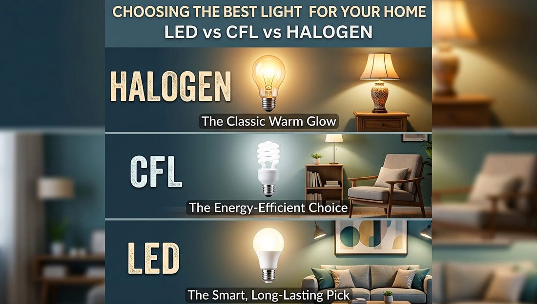 LED vs CFL vs Halogen: Which Light Is Best for Your Home? - LEDMyPlace
