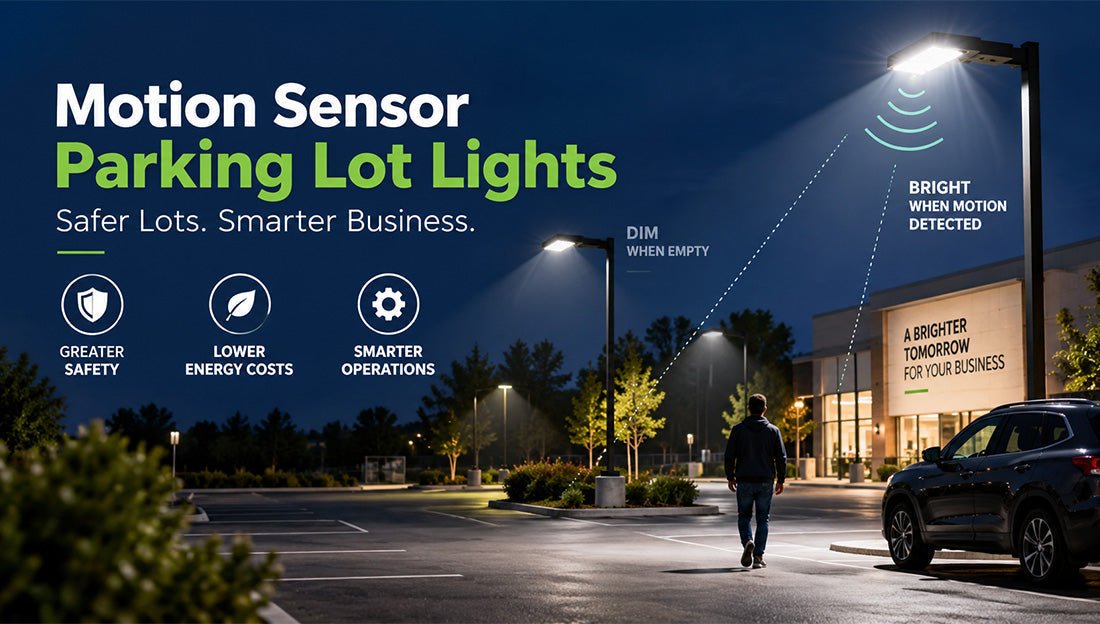 Motion Sensor Parking Lot Lights: Why Businesses Need Them - LEDMyPlace