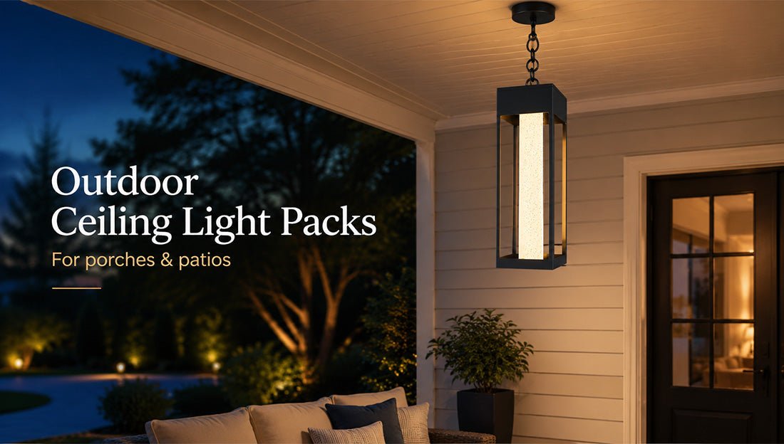 Outdoor Ceiling Light Packs That Make Porches and Patios Feel Finished - LEDMyPlace