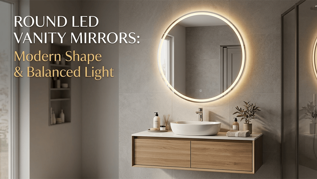 Round LED Vanity Mirrors: Modern Shape & Balanced Light - LEDMyPlace