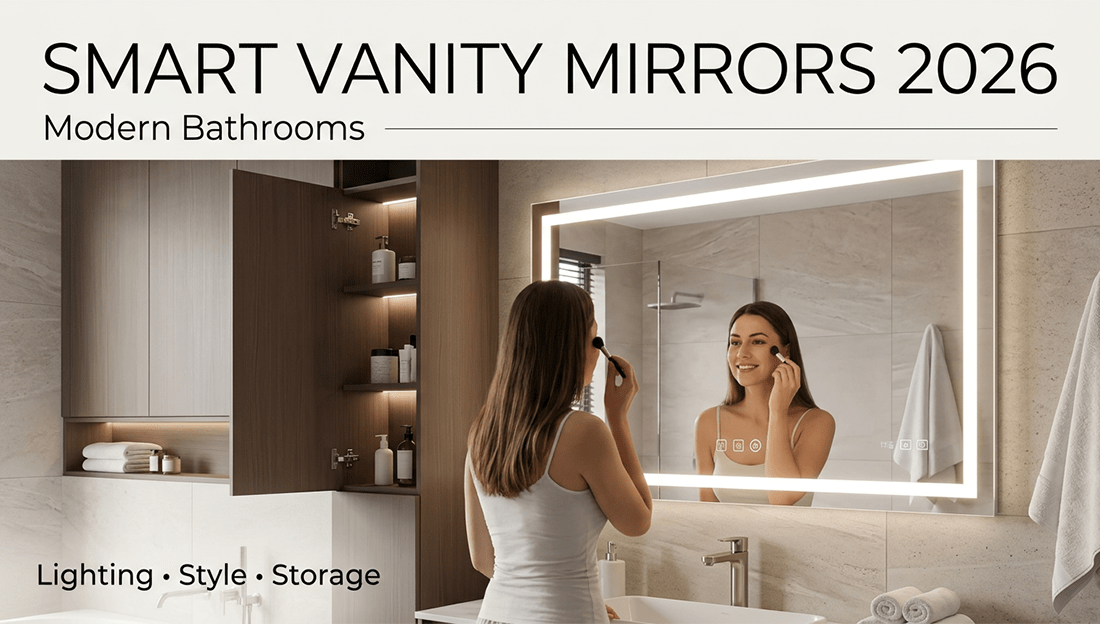 Smart Vanity Mirrors for Modern Bathrooms: Lighting, Style & Storage 2026 - LEDMyPlace