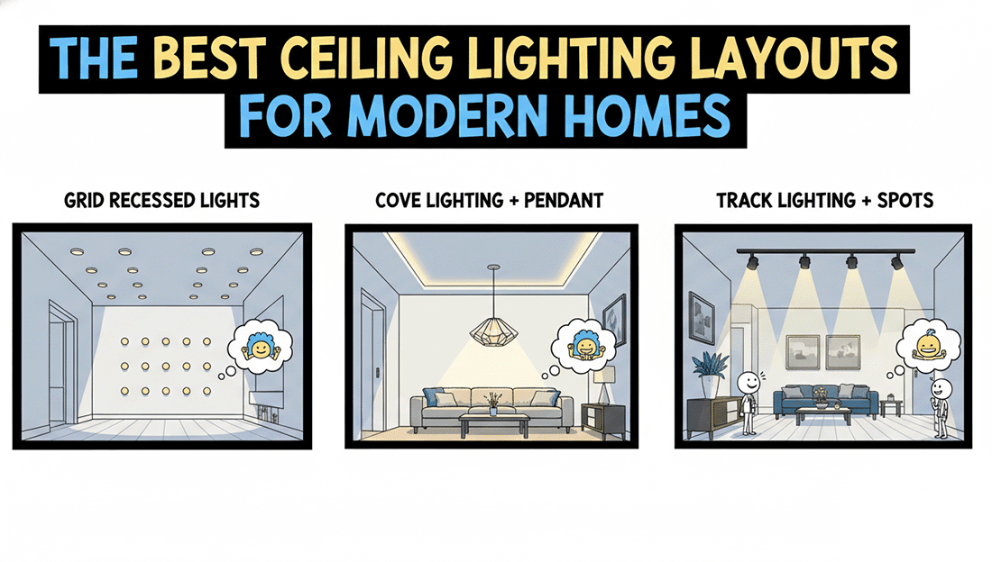 The Best Ceiling Lighting Layouts for Modern Homes - LEDMyPlace