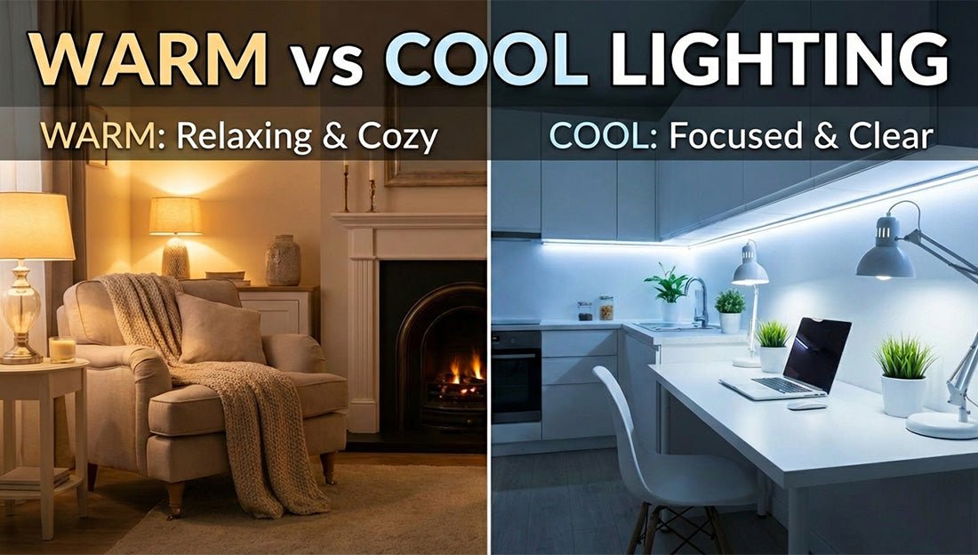 Warm vs Cool Indoor Lighting: How to Pick the Right Tone for Your Space - LEDMyPlace