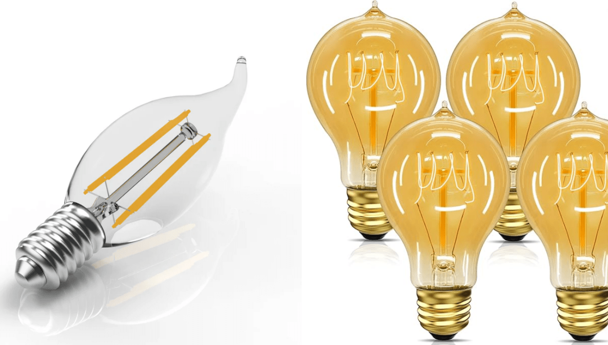 What is the main difference between filament LED bulbs and incandescen