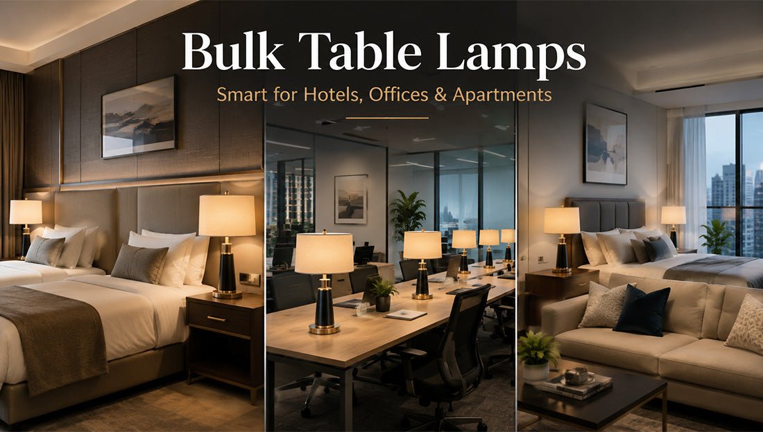 Why Bulk Table Lamps Are the Smart Choice for Hotels, Offices, and Apartments - LEDMyPlace