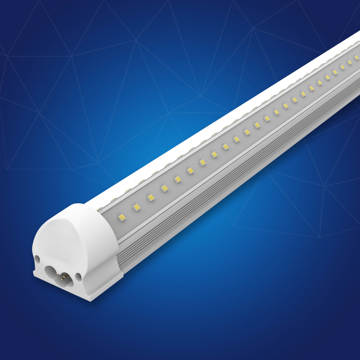 T8 Integrated LED Tube Light Bulbs - Linkable & Plug and Play Shop Lights