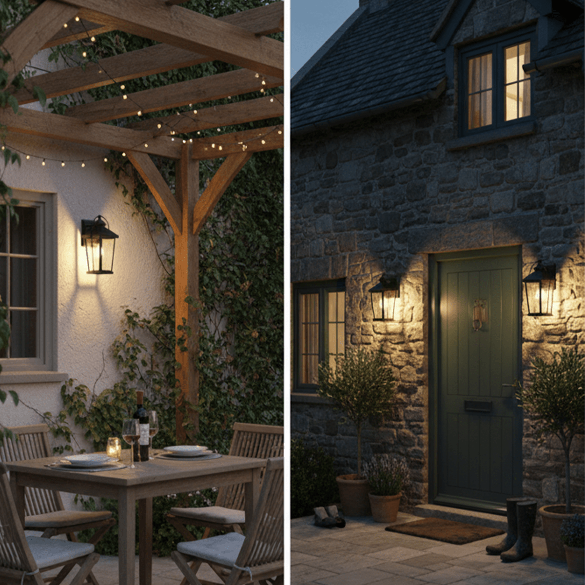 1 - Light, Outdoor Wall Mount Light In Traditional Style, Outdoor Wall Sconce - 11.02"L x 10.16"W x 19.69"H - LEDMyPlace