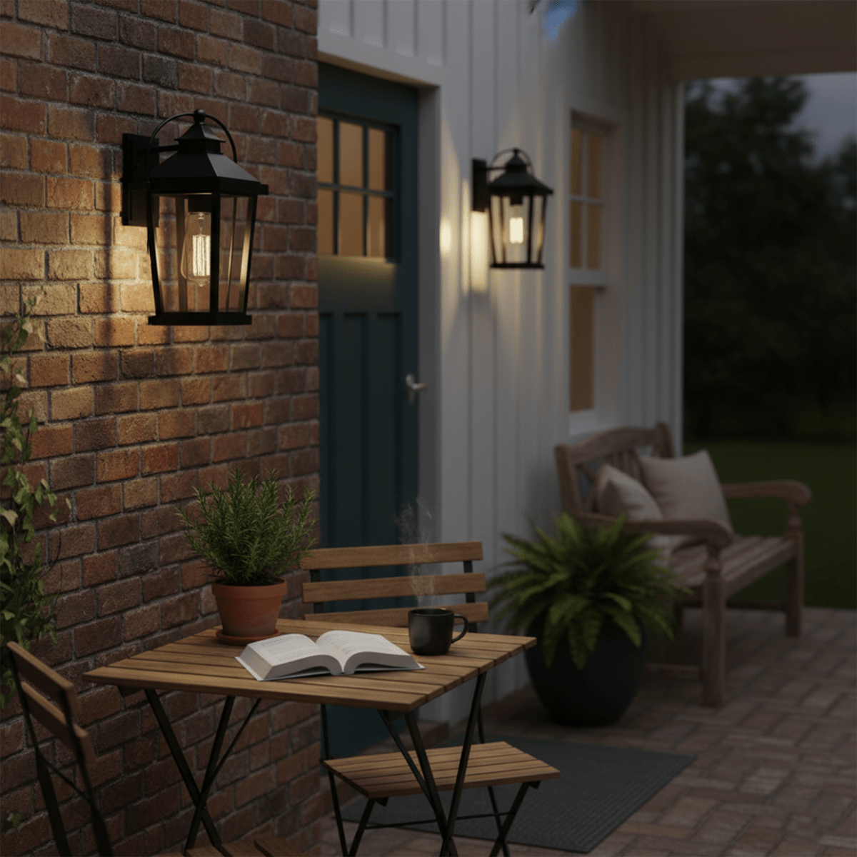 1 - Light, Outdoor Wall Mount Light In Traditional Style, Outdoor Wall Sconce - 11.02"L x 10.16"W x 19.69"H - LEDMyPlace