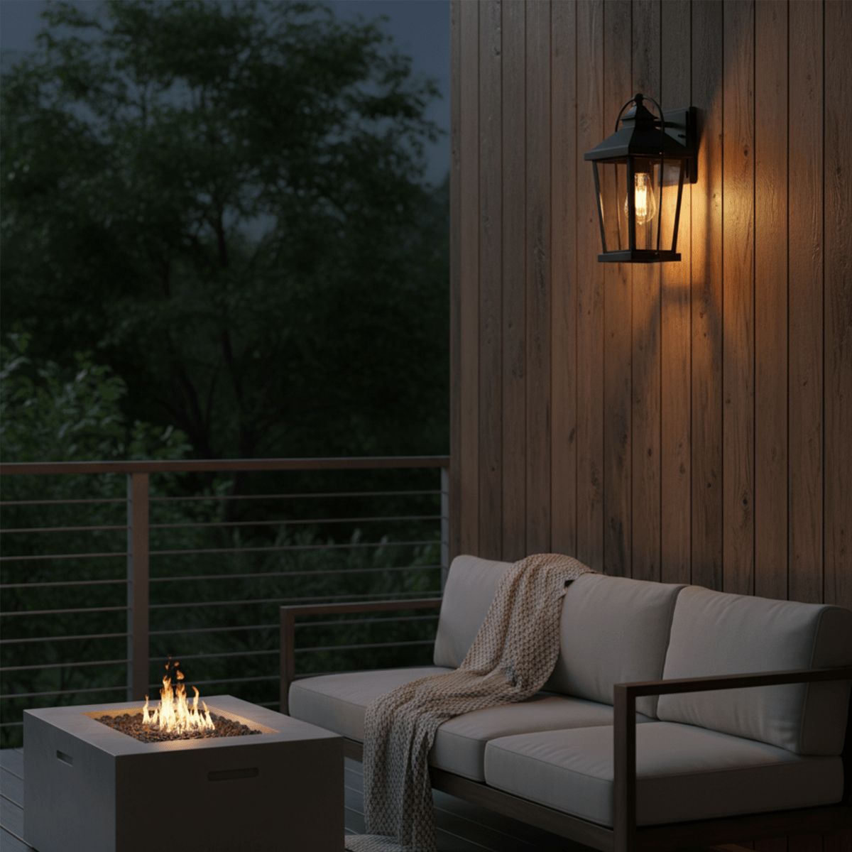 1 - Light, Outdoor Wall Mount Light In Traditional Style, Outdoor Wall Sconce - 11.02"L x 10.16"W x 19.69"H - LEDMyPlace