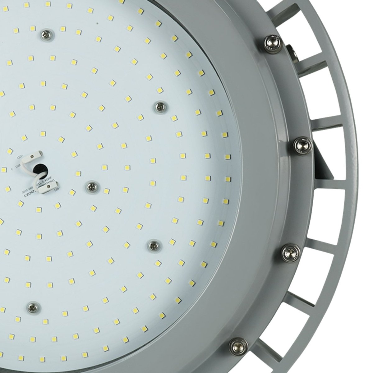 100 Watt LED Explosion Proof Round High Bay Light, C Series, Dimmable, 5000K, 13500LM, AC100 - 277V, IP66, Hazardous Location Lighting Fixtures - LEDMyPlace