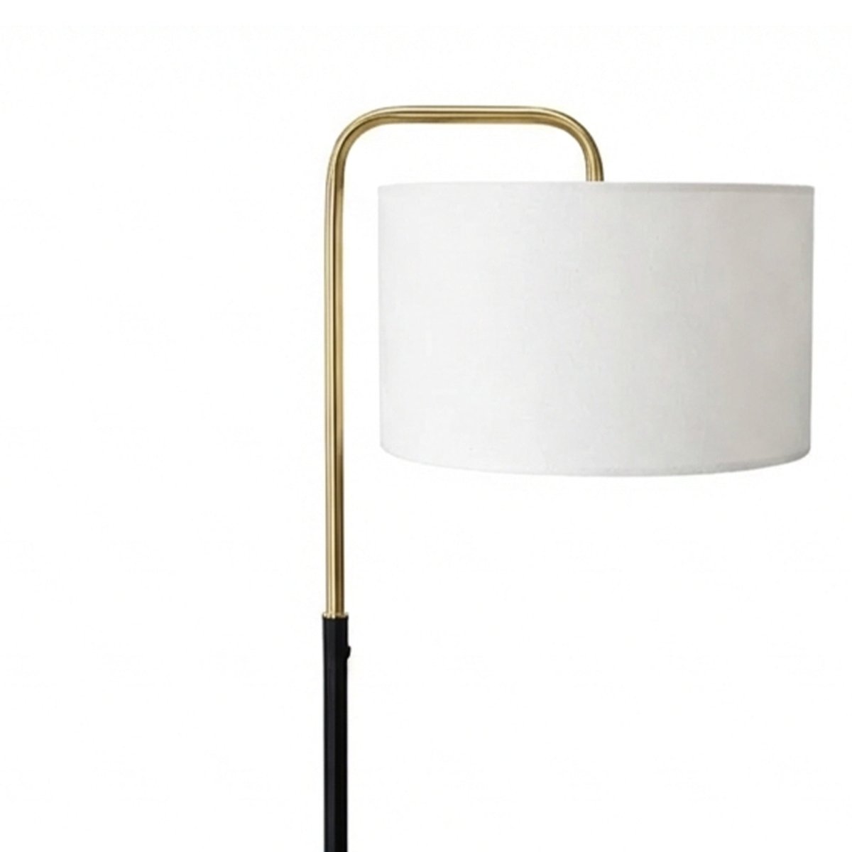 15″W x 60″H Floor Lamp with White Linen Shade – Black or Brushed Brass Finish - 2 Pack - LEDMyPlace