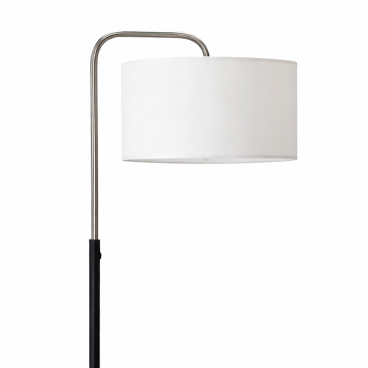 15″W x 60″H Floor Lamp with White Linen Shade – Black or Brushed Nickel Finish - 2 Pack - LEDMyPlace