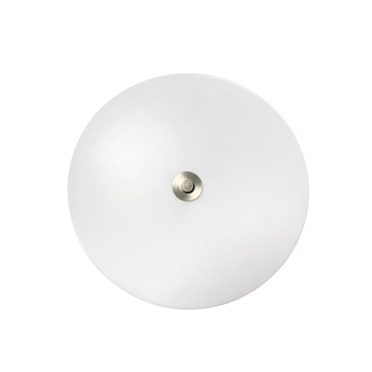 16″Dia x 3.625″H LED Ceiling Light with Frosted White Acrylic Shade – Brushed Nickel Finish - LEDMyPlace
