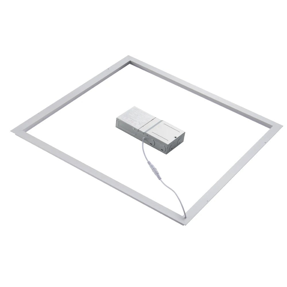 2 ft. x 2 ft. LED T - Bar Panel Light, 20W/30W/40W Wattage adjustable, 3000K/4000K/5000K CCT Changeable, 4800LM, >80 CRI, Dimmable, ETL, DLC Listed, For Offices, Schools, Hospitality, Retail - LEDMyPlace