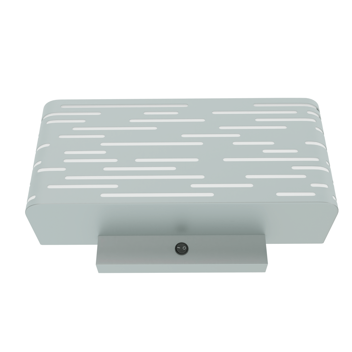 2 - Light, 14"W Bedside Headboard Light, Rectangular Shape, Material: Metal + Acrylic, Twinkle Glossy Finish, 110V, ETL, w/ on/off Rocker Switch, Wall Mounted Light - LEDMyPlace