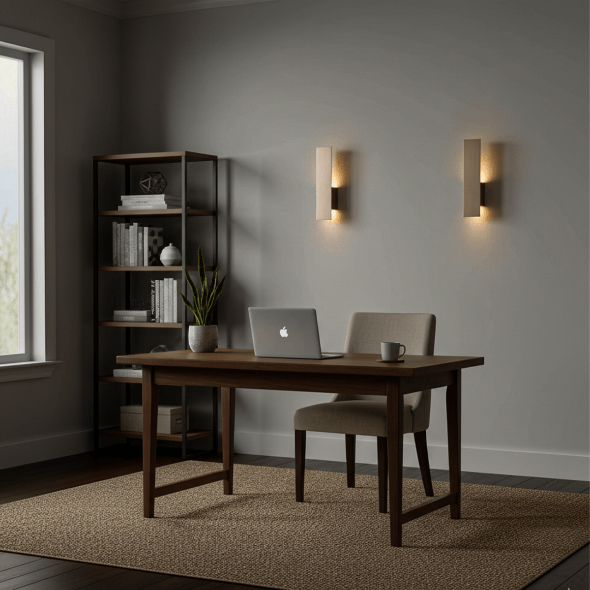 2 - Lights, Decorative Wall Sconce with Frosted Glass Diffuser, Dimension W 5 x H 20 x E 3.5 Inch - LEDMyPlace