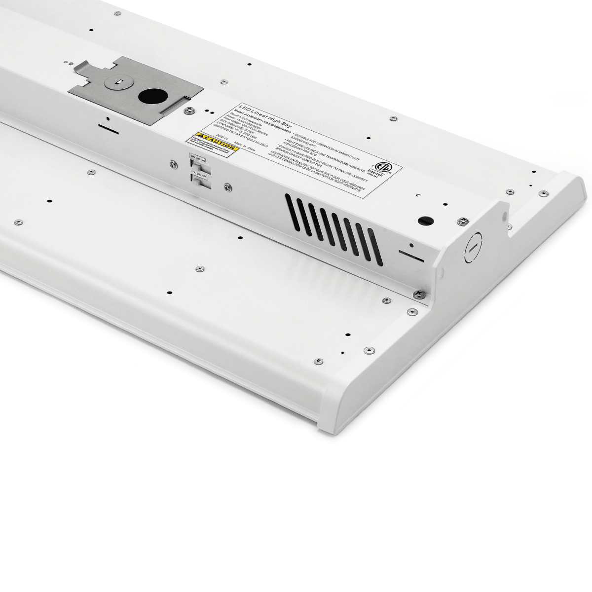 250W/275W/300W Selectable 4FT LED Linear High Bay Light with 160 lm/W Efficiency, 0 - 10V Dimming and Adjustable CCT 4000K/5000K/5700K - 4 Pack - LEDMyPlace