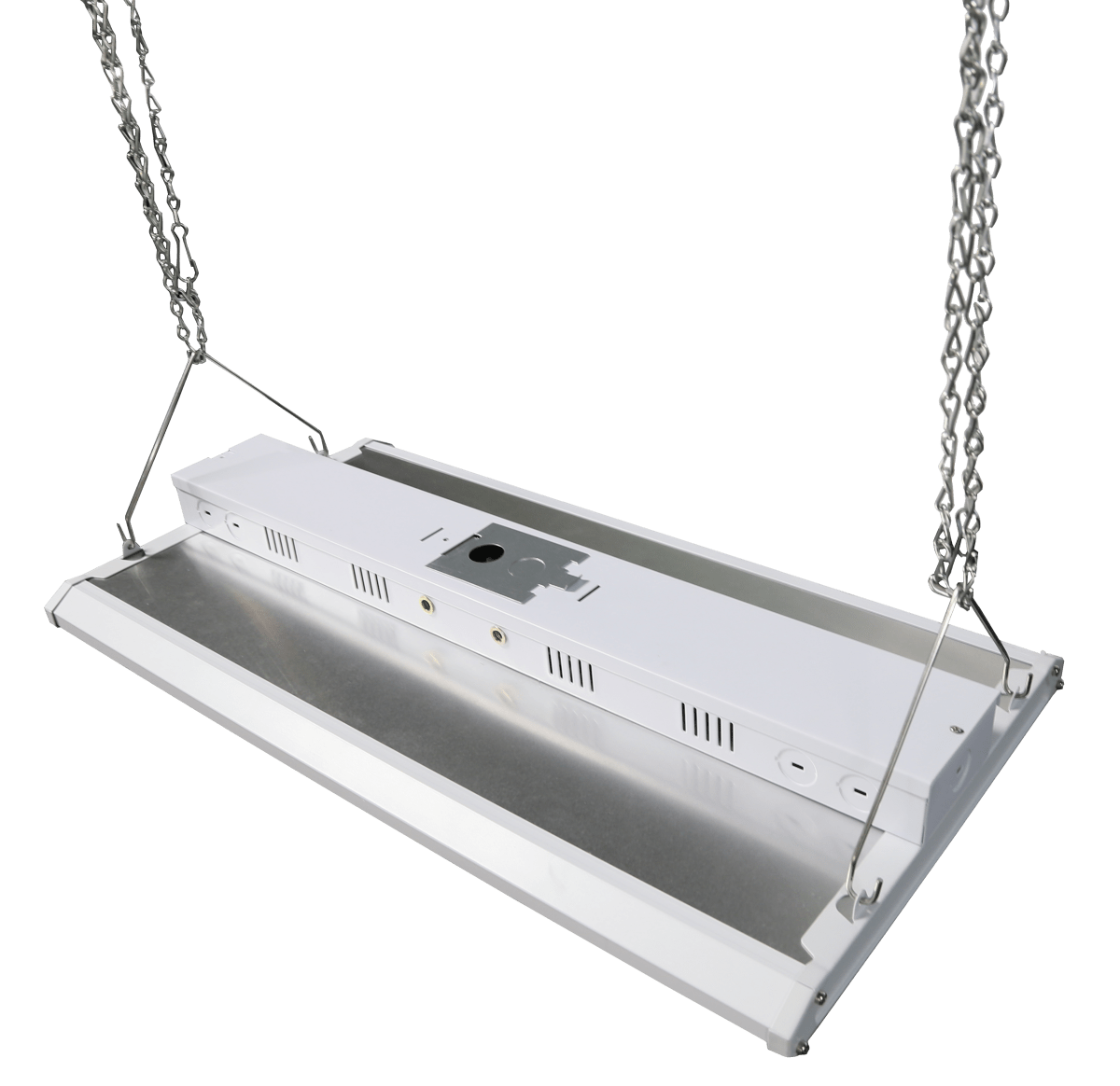 2FT Linear LED High Bay Light 60W/80W/105W Wattage Adjustable, 4000k/5000K/6500K CCT Changeable, Dip Switch, 0 - 10V Dim, 120 - 277V Input Voltage, ETL, DLC 5.1 Listed - LEDMyPlace