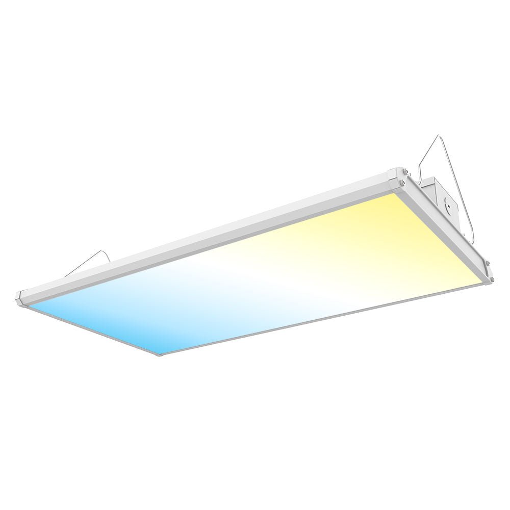 2FT Linear LED High Bay Light 60W/80W/105W Wattage Adjustable, 4000k/5000K/6500K CCT Changeable, Dip Switch, 0 - 10V Dim, 120 - 277V Input Voltage, ETL, DLC 5.1 Listed - LEDMyPlace