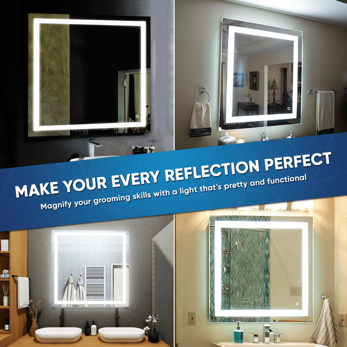 Reflection led mirror online