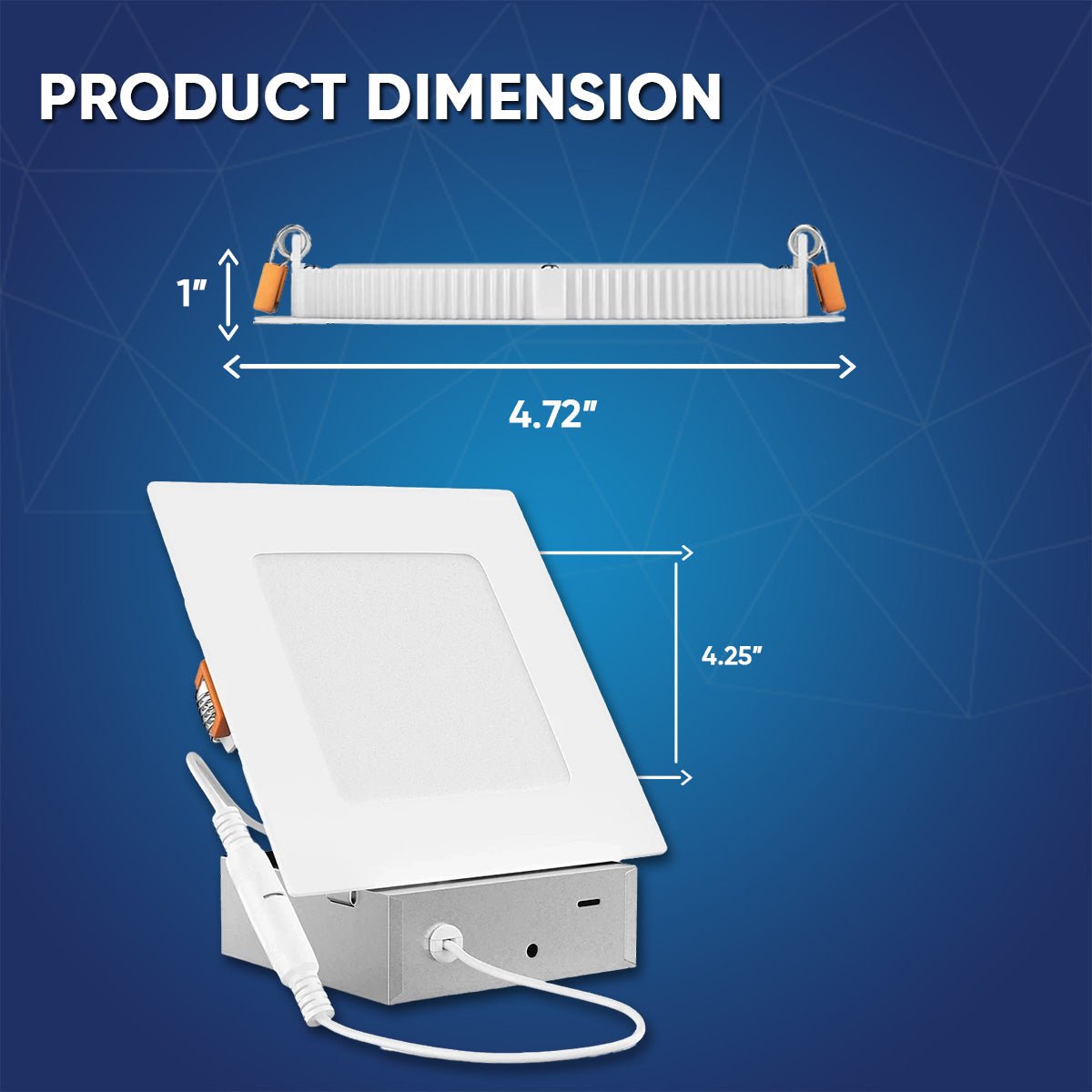 8 Inch Square Led Recessed Retrofit