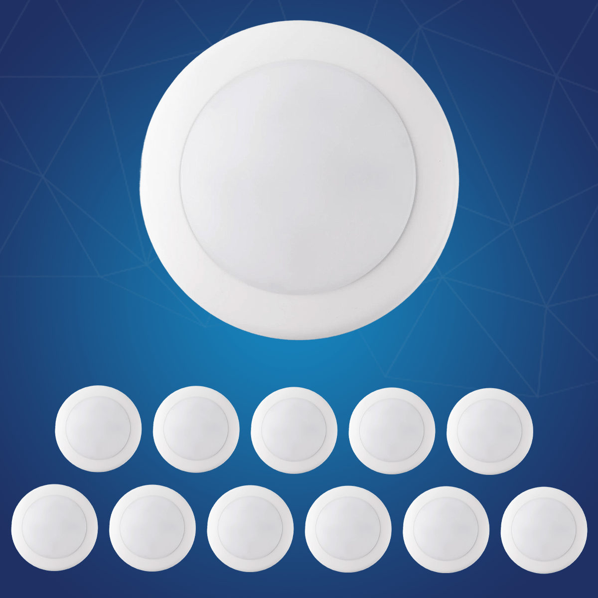 4" LED Disk Downlight, 10W, 5CCT Changeable: 2700K/3000K/3500K/4000K/5000K, 120V AC, Damp Rated - LEDMyPlace