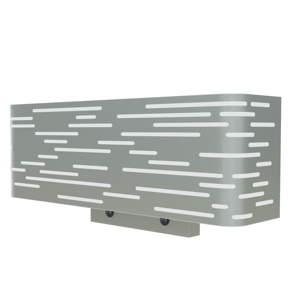 4 - Light, 18"W Bedside Headboard Light, Rectangular Shape, Material: Metal + Acrylic, Twinkle Glossy Finish, 110V, ETL, w/ on/off Rocker Switch, Wall Mounted Light - LEDMyPlace