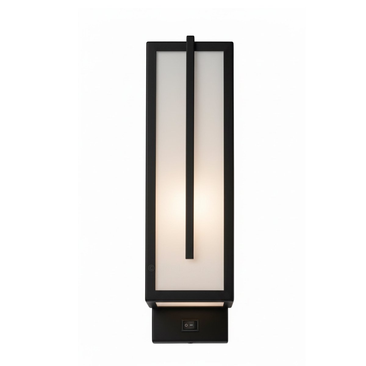 4″W x 12.5″H Black Wall Sconce with Integrated 15W LED – 5000K Hardwired Light - LEDMyPlace