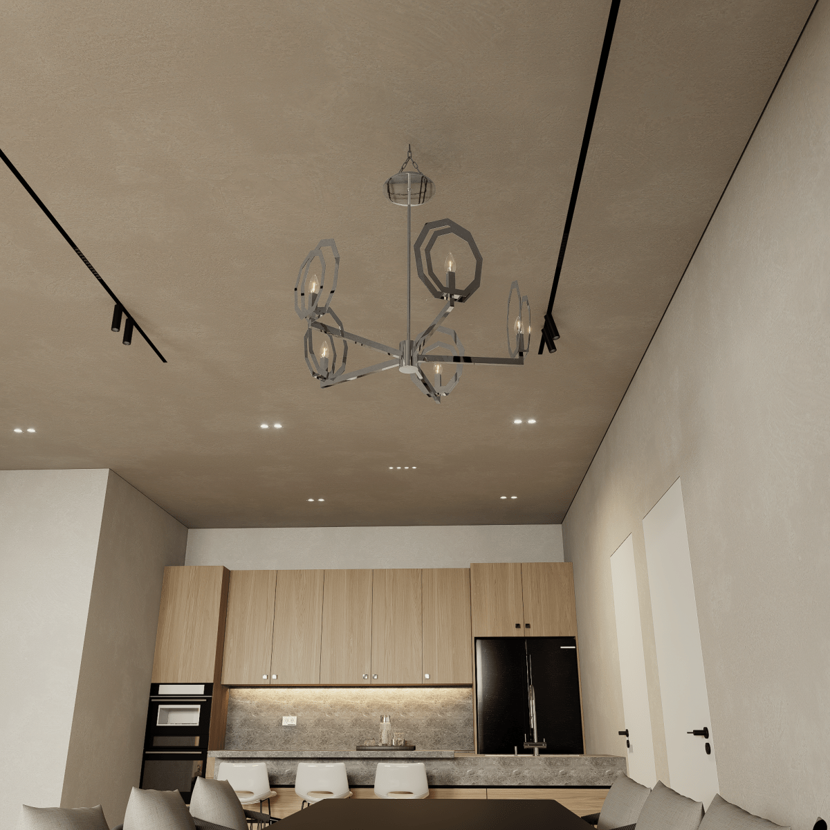 5 - Light Chrome and Stainless Steel Chandelier Light with White Glass, E12 Base, 120V, Bulb Type B10, Socket type E12, Max wattage Per Socket 60W - 28“D x 16”H - LEDMyPlace