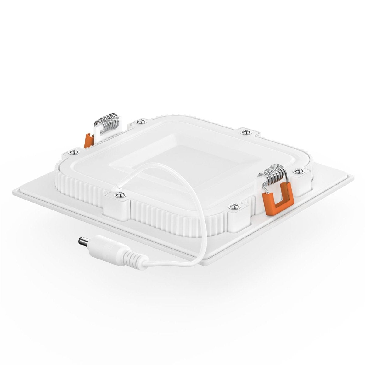 6" 12W LED Slim Panel Recessed Ceiling Light CCT Changeable 2700k/3000K/3500K/4000K/5000K, with Junction Box, Square - LEDMyPlace