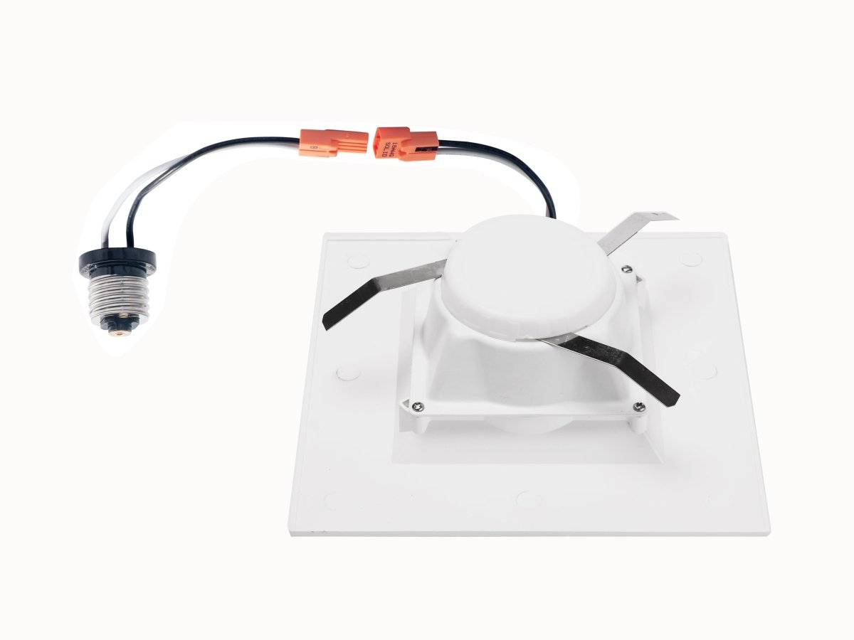 6 Inch LED Recessed Lighting, 12W, Square, Smooth Trim, ETL, Energy Star Listed, Dimmable, Recessed Downlights For Closets, Kitchens, Hallways, Doorways, Basement - LEDMyPlace