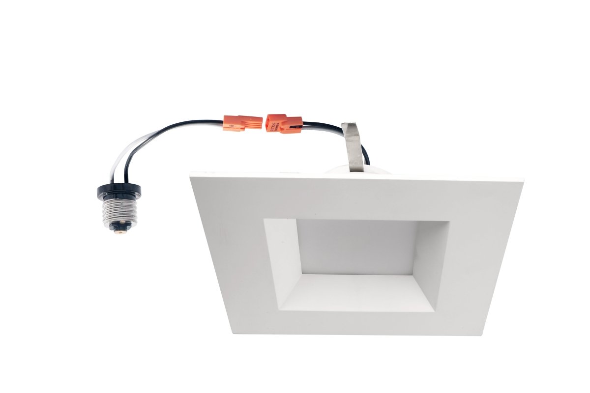 6 Inch LED Recessed Lighting, 12W, Square, Smooth Trim, ETL, Energy Star Listed, Dimmable, Recessed Downlights For Closets, Kitchens, Hallways, Doorways, Basement - LEDMyPlace