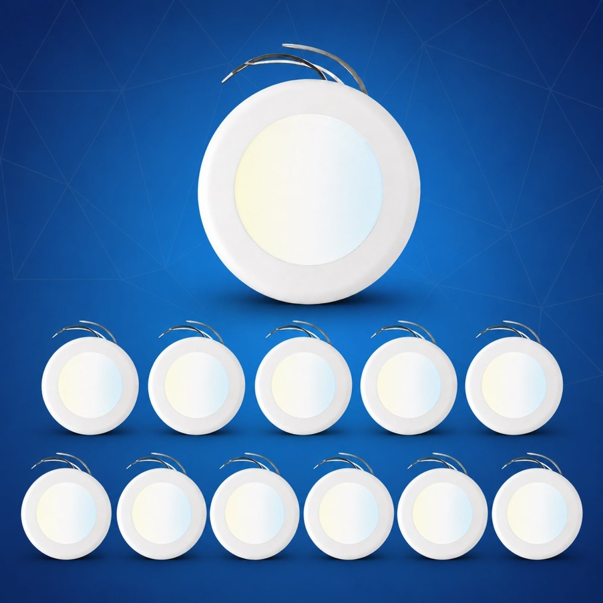 6" LED Disk Downlight, 15W, 5CCT Changeable: 2700K/3000K/3500K/4000K/5000K, 120V AC, Damp Location - LEDMyPlace