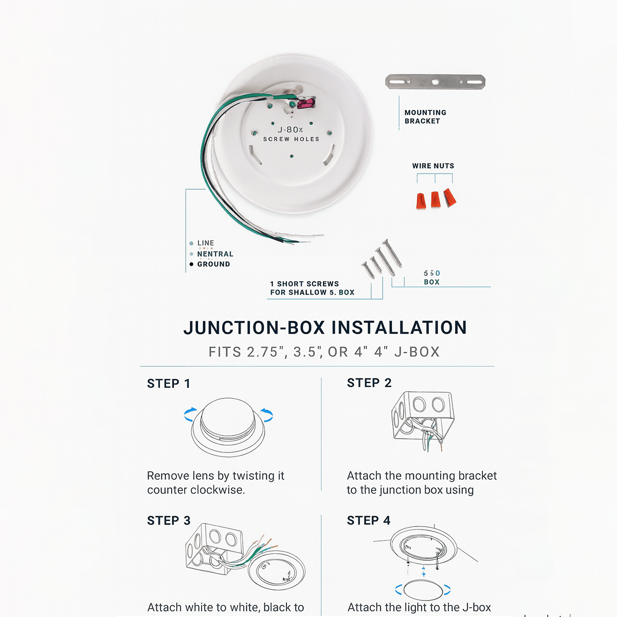 6" LED Disk Downlight, 15W, 5CCT Changeable: 2700K/3000K/3500K/4000K/5000K, 120V AC, Damp Location - LEDMyPlace