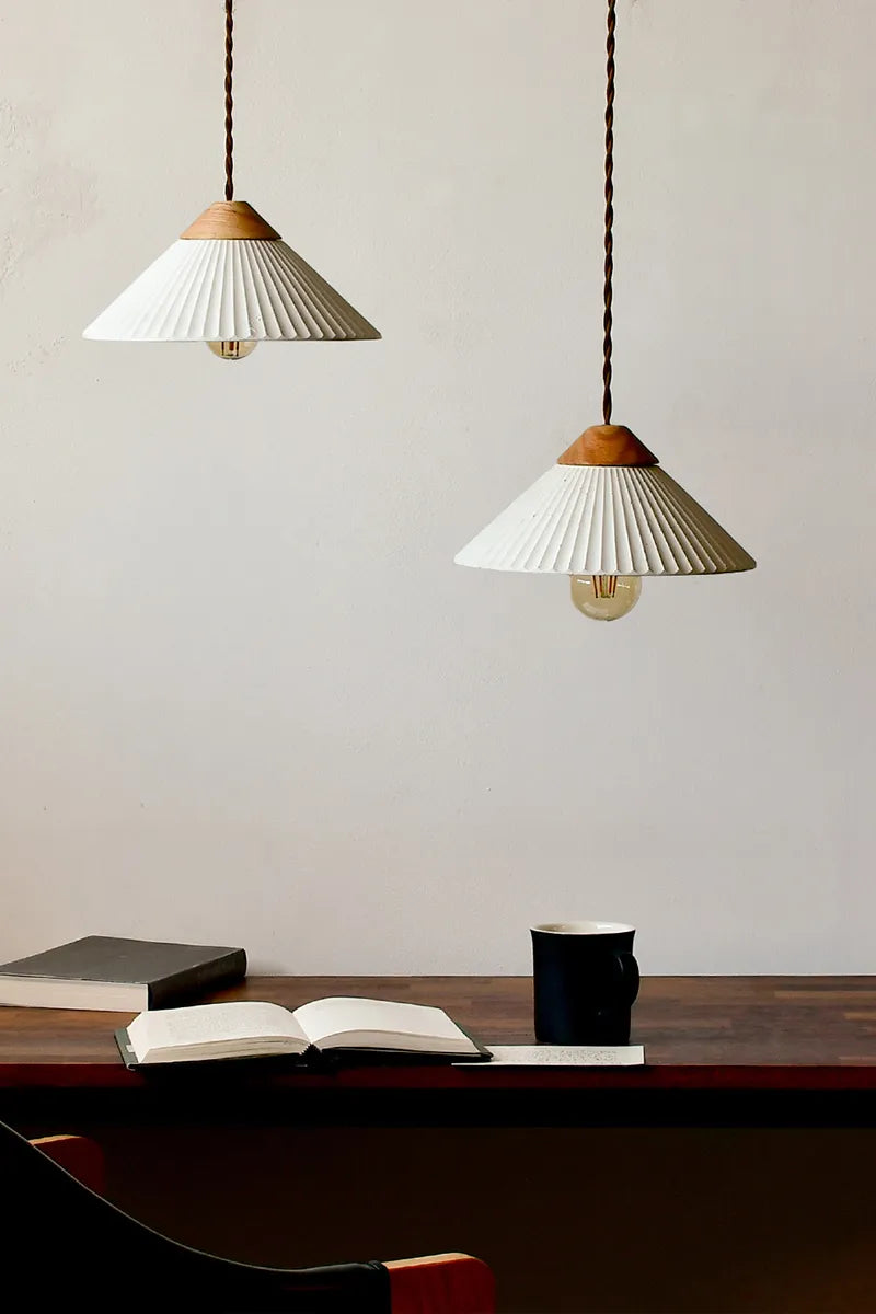 Summit Mountain Cream White Pendant Light, Max 20W, E26 Base, Damp Rated