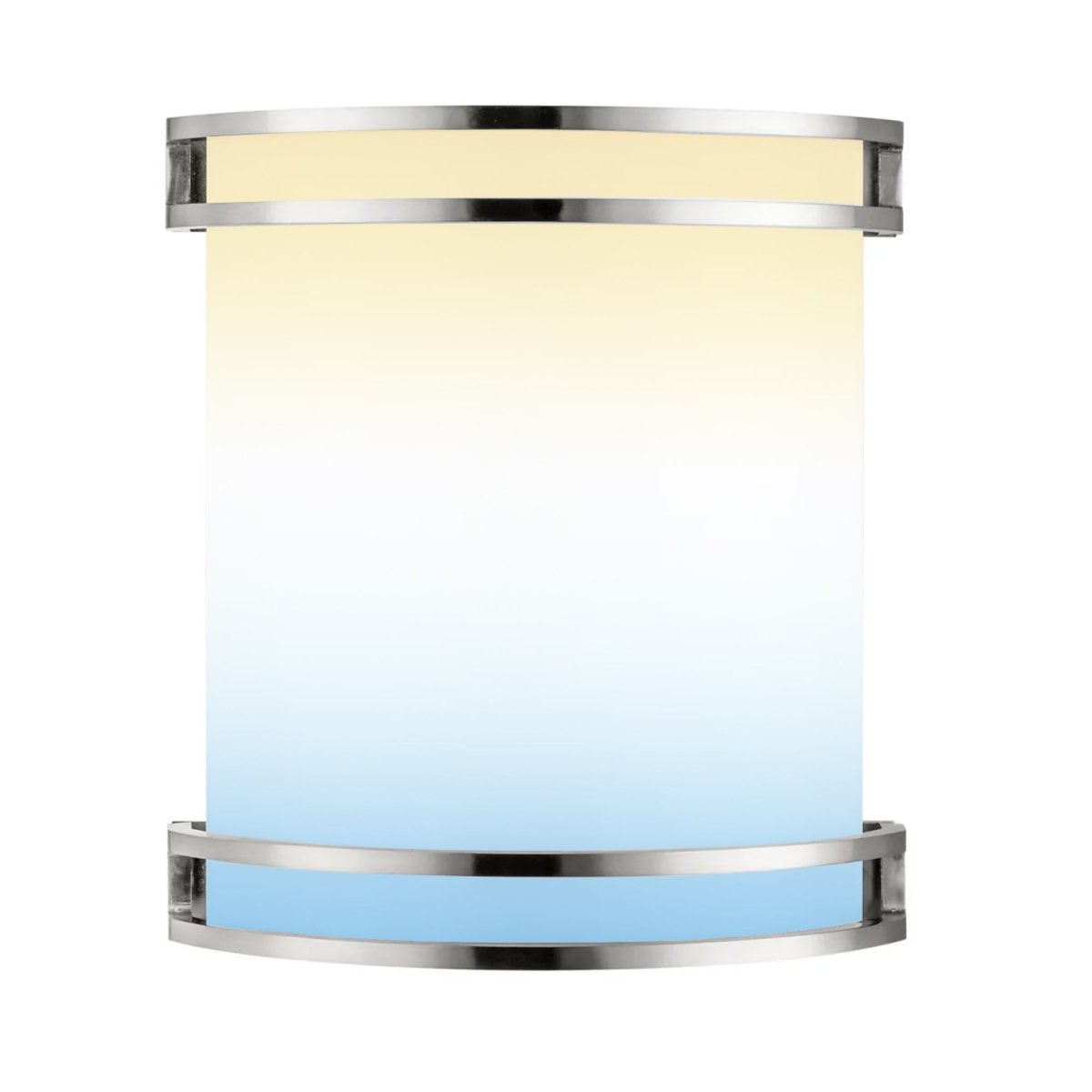 9.64" Dimmable Half Cylinder LED Wall Sconce BN Color, 17W, 1100 Lumens, 5 CCT AC120V, For Living Room, Bedroom, Hallway, Kitchen - LEDMyPlace