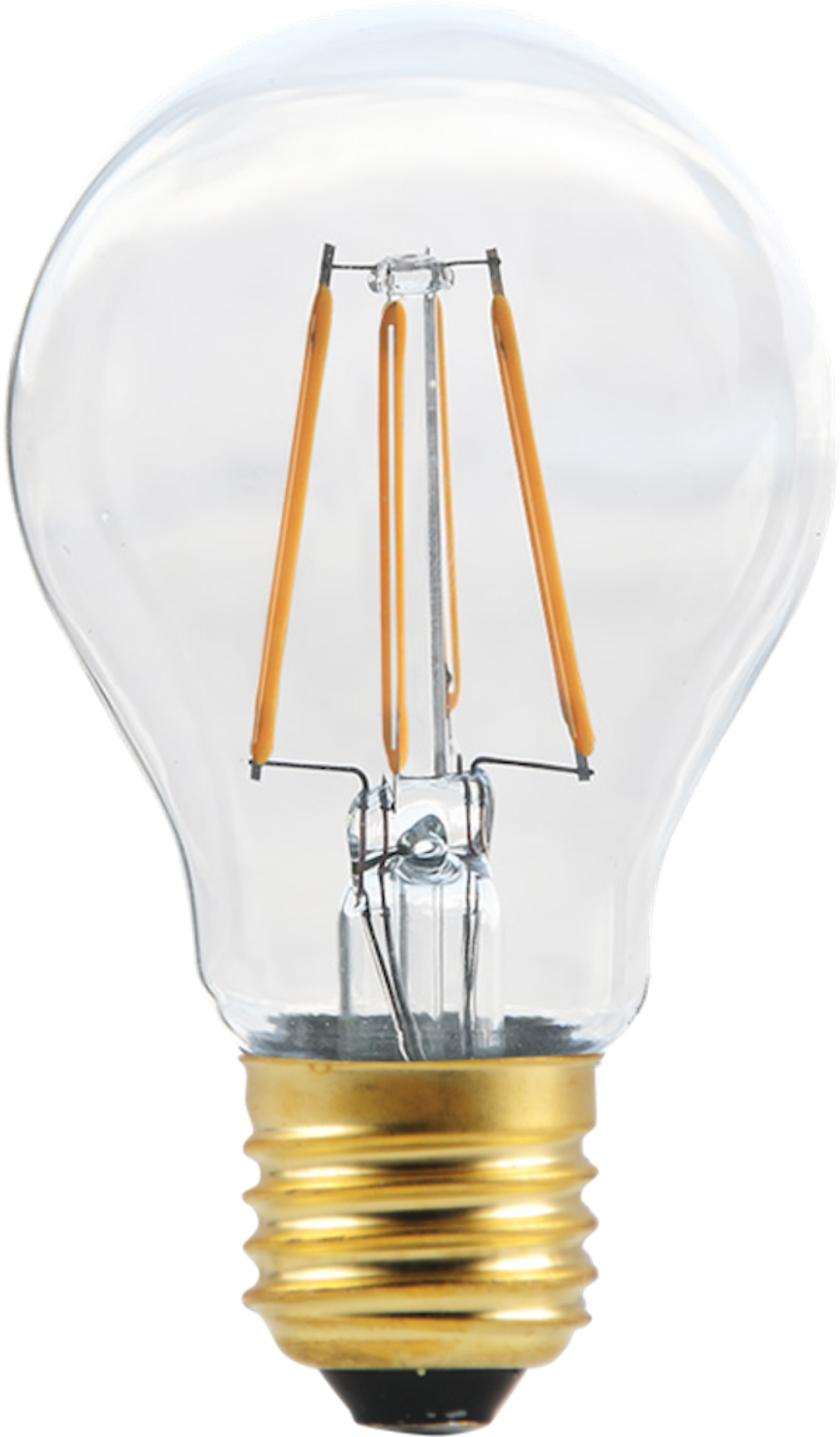 6 Watt Filament LED Light Bulb, Clear Dimmable A19 Medium (E26) Base,