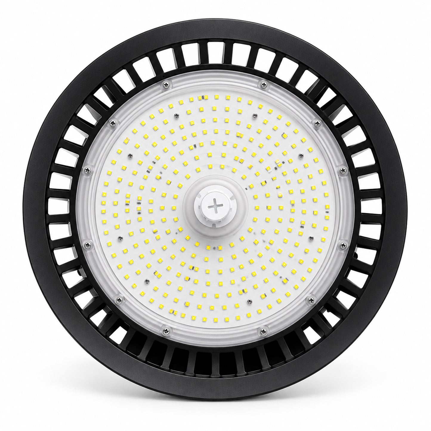 UFO LED High Bay Light, 150W/120W/100W Power Tunable, 5000K, 0-10V Dimmable, 120° Beam, AC120-277V, IP65, DLC Premium