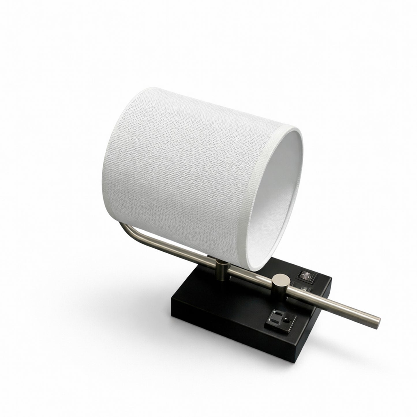 6″W x 13″H Single Wall Lamp with White Linen Shade – Matte Black or Brushed Nickel Finish - 4 Pack