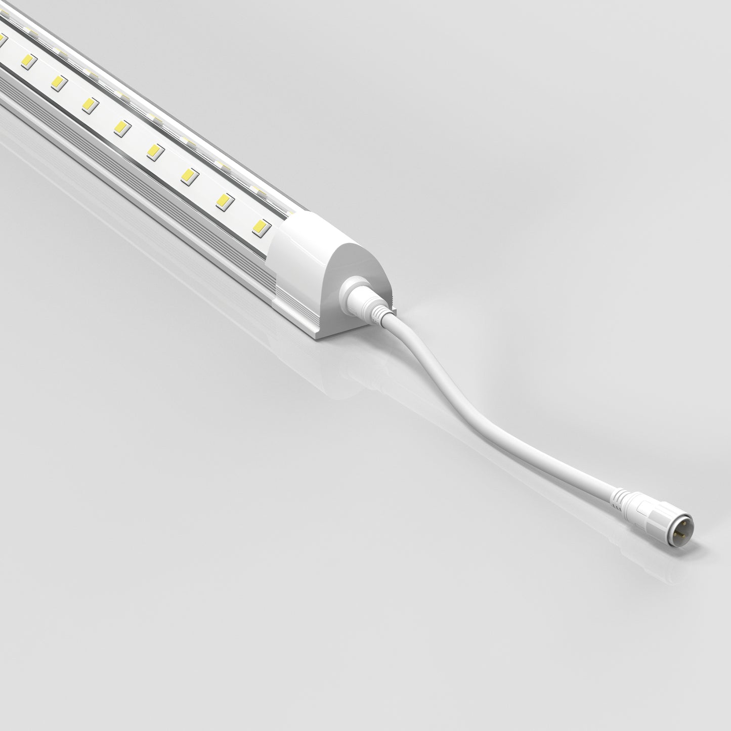 T8 LED Freezer/Cooler Tube Light - V Shape - 6ft 40W 5000k Clear 4800 Lumens Rebate Eligible, Walk-in Cooler Light