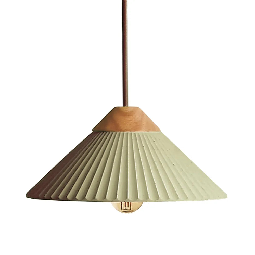 Summit Mountain  Olive Green Pendant Light, Max 20W, E26 Base, Damp Rated