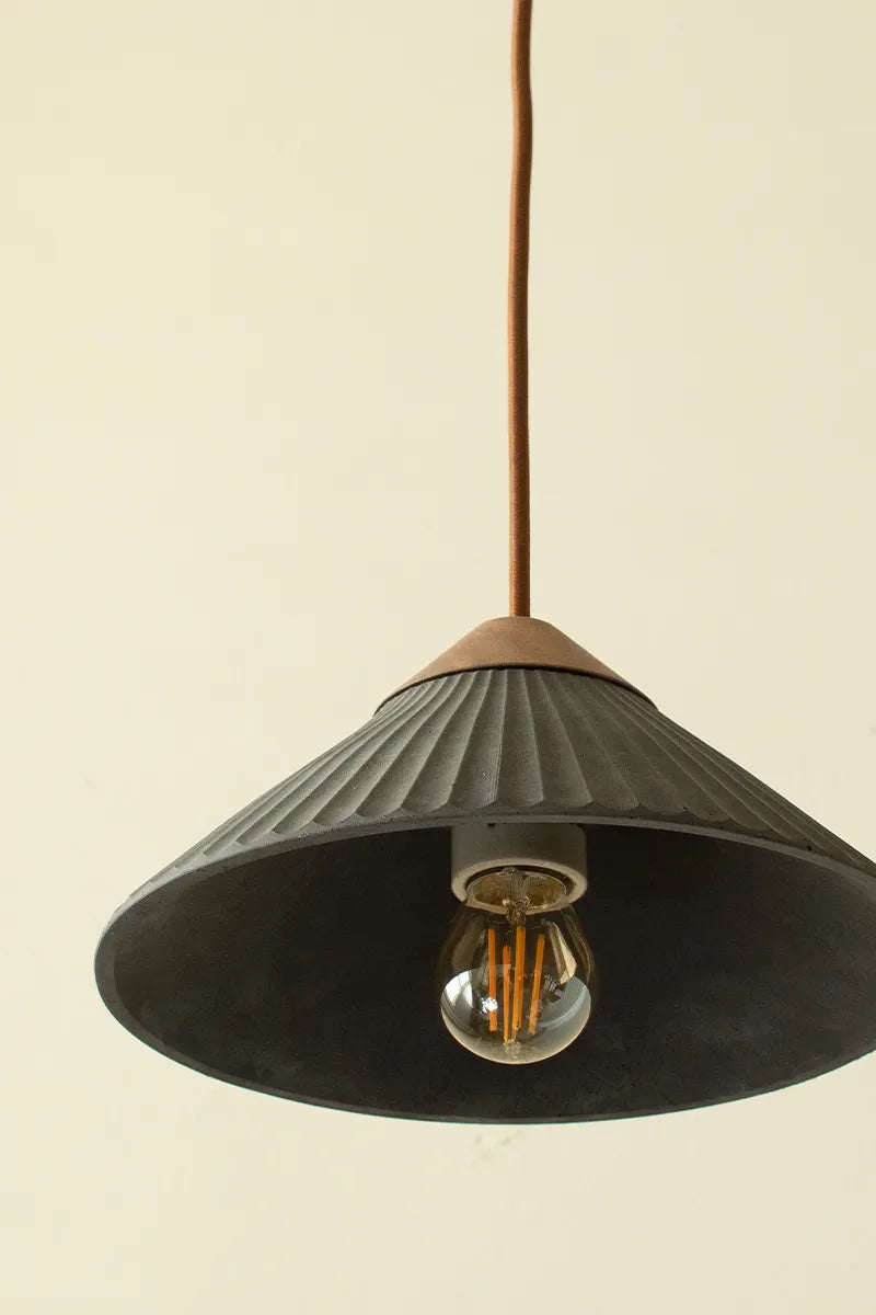 Summit Mountain  Dark Grey Pendant Light, Max 20W, E26 Base, Damp Rated