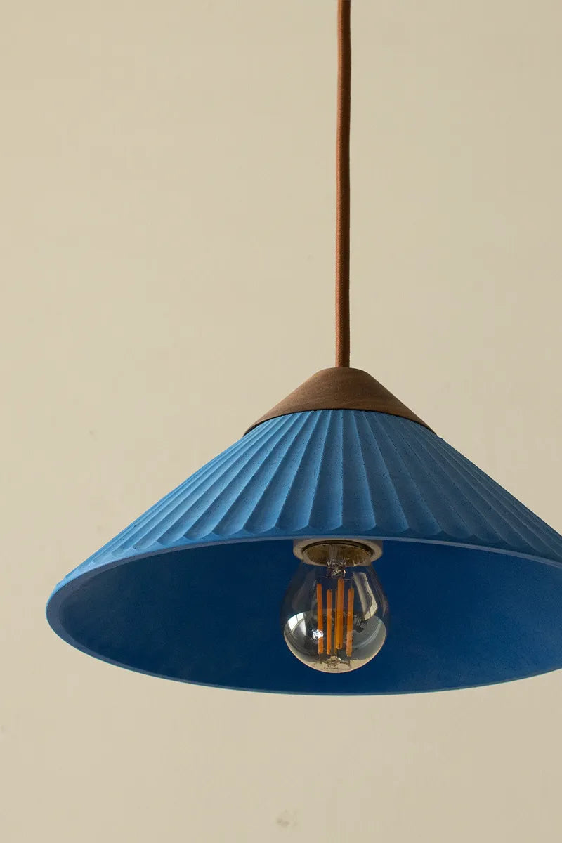 Summit Mountain  Ocean Blue Pendant Light, Max 20W, E26 Base, Damp Rated