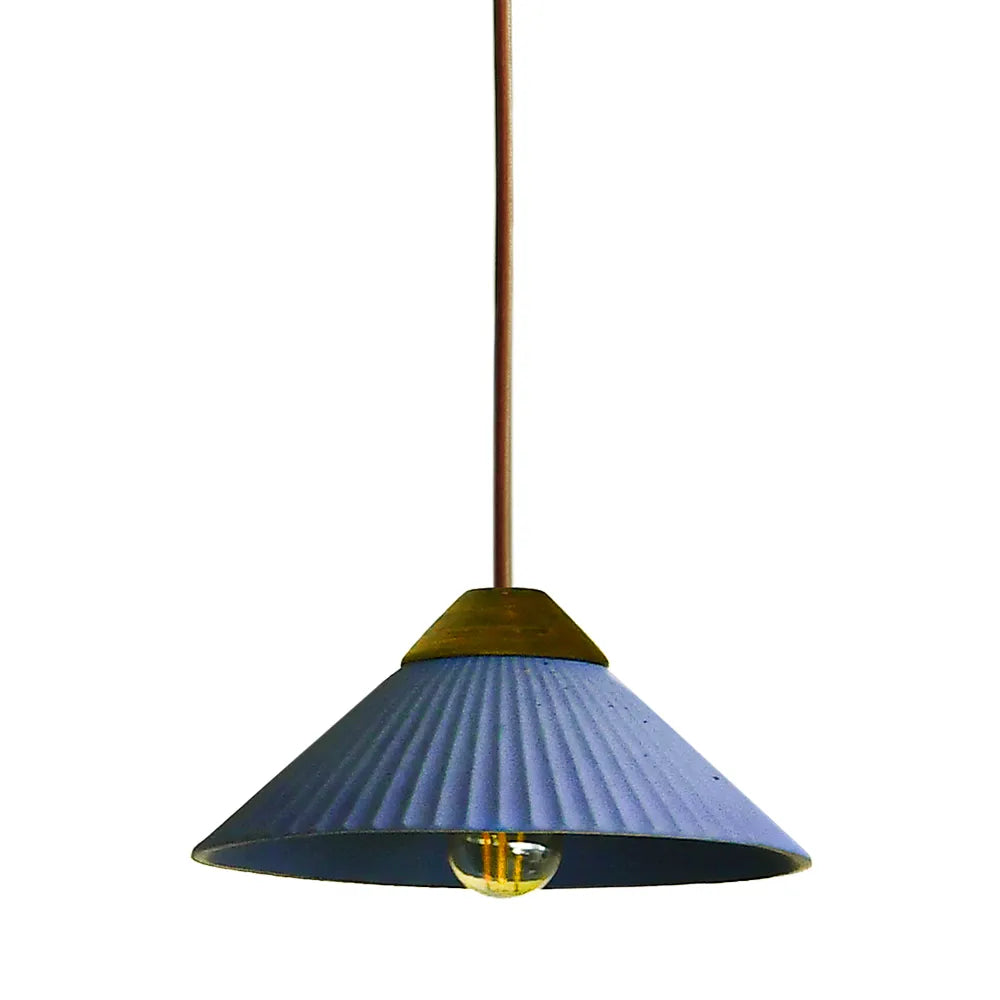 Summit Mountain  Ocean Blue Pendant Light, Max 20W, E26 Base, Damp Rated